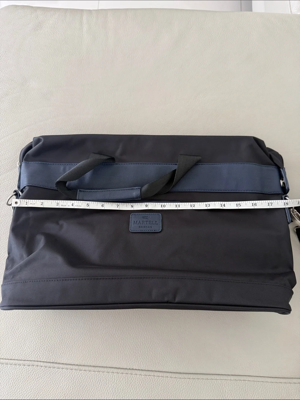 Men's Black and Navy Shoulder/ Weekender Bag